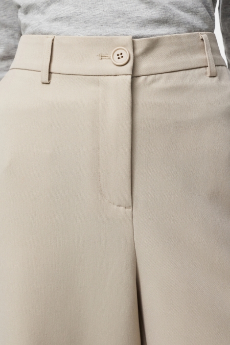 Pieces ecru dames broek | Close up