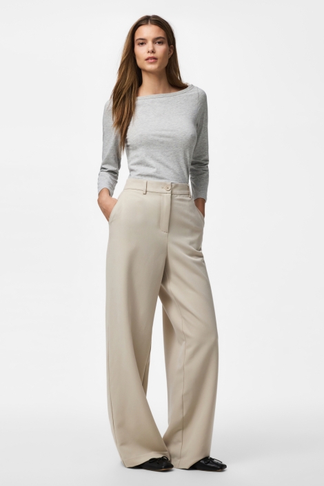 Pieces ecru dames broek | Model