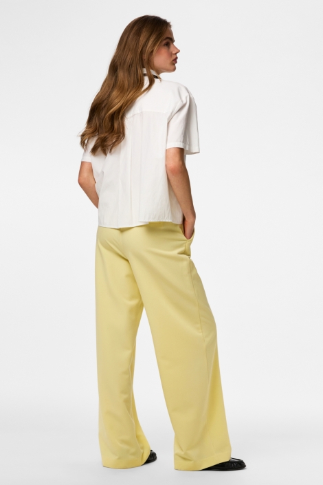 Pieces gele dames broek | Model