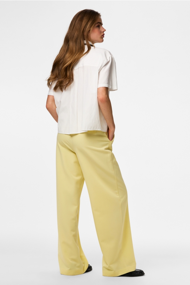 Pieces gele dames broek | Model