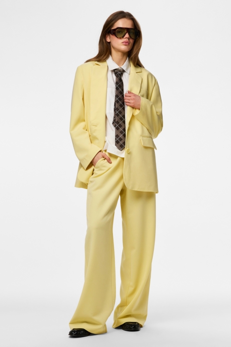 Pieces gele dames broek | Model