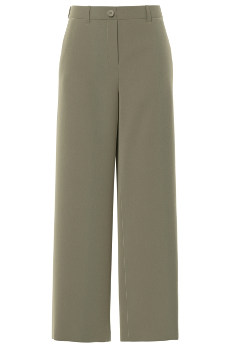 Pieces groene dames broek | Vooraanzicht