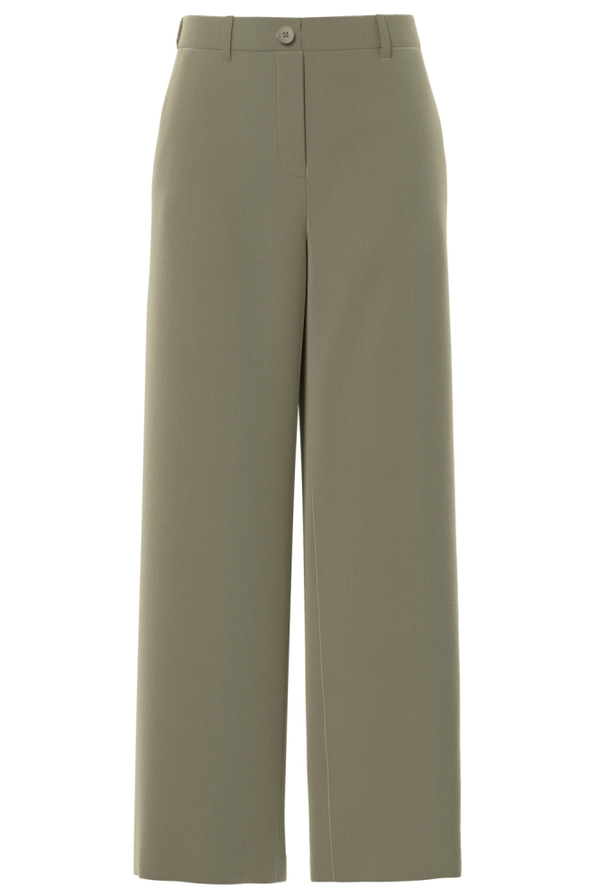 Pieces groene dames broek | Vooraanzicht