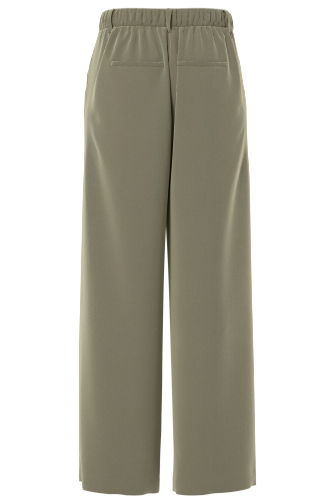 Pieces groene dames broek | Achteraanzicht