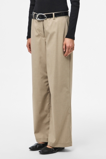 Pieces PCROSA HW WIDE PANT NOOS BC 17162394 GREIGE