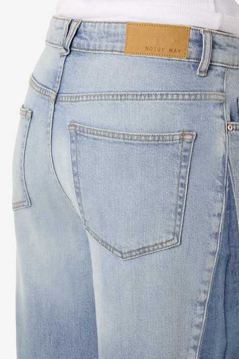Noisy may blauwe dames jeans | Close up