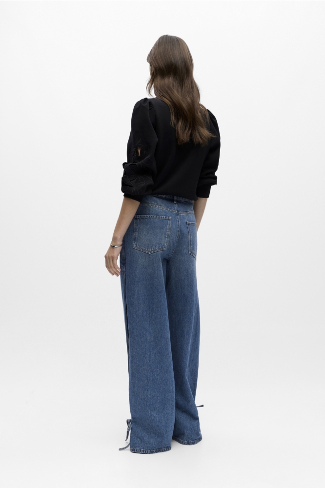 Object blauwe dames jeans | Model