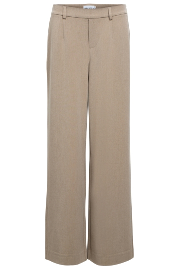 Object Broek OBJLISA WIDE PANT NOOS 23037921 FOSSIL/MELANGE