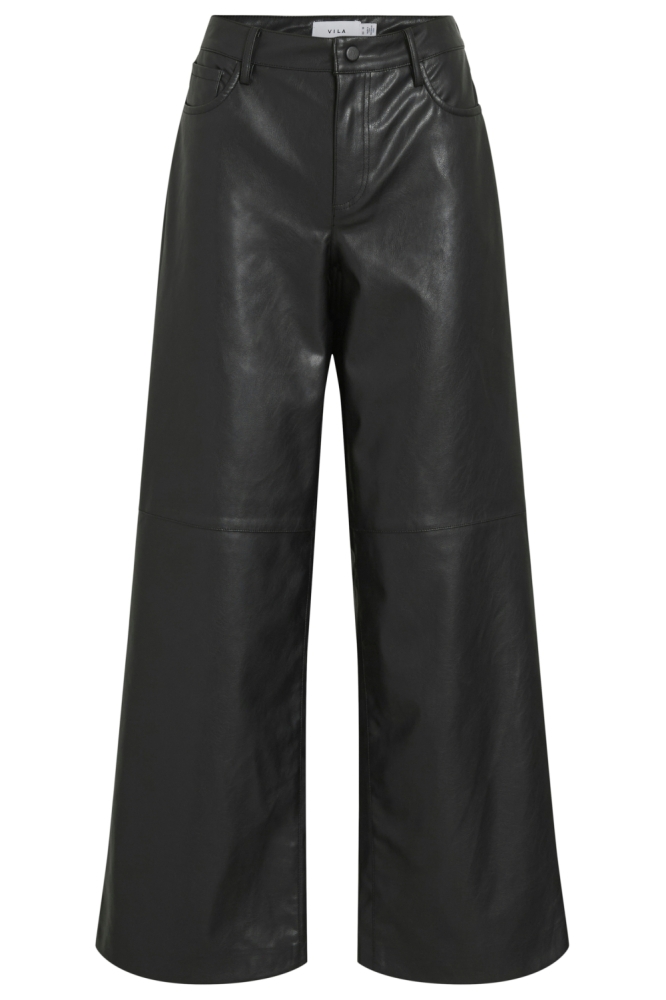 Vila zwarte dames broek | Vooraanzicht