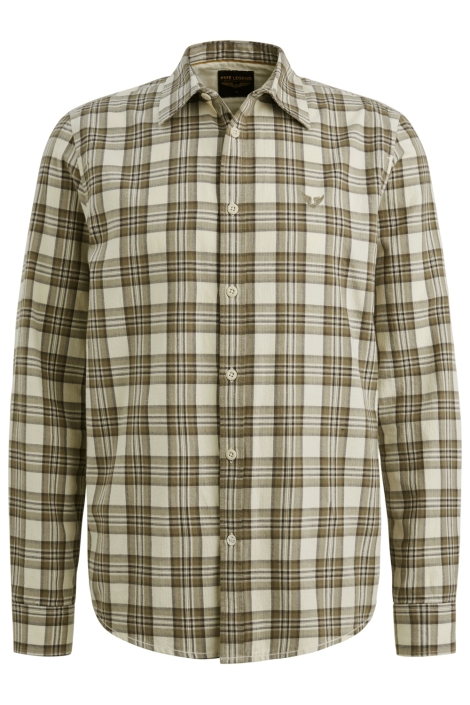 PME legend beige heren overhemd | Vooraanzicht