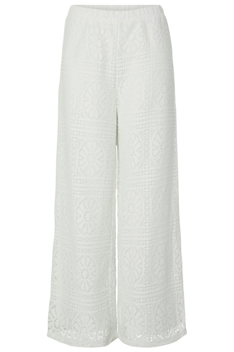 Pieces witte dames broek | Vooraanzicht