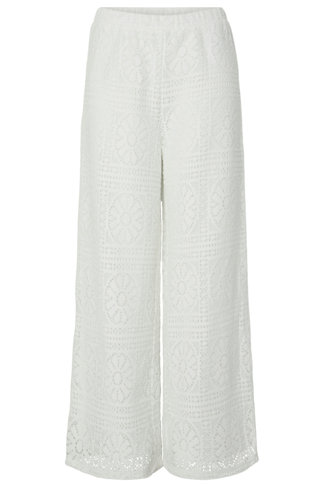 Pieces witte dames broek | Vooraanzicht