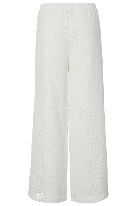Pieces witte dames broek | Achteraanzicht