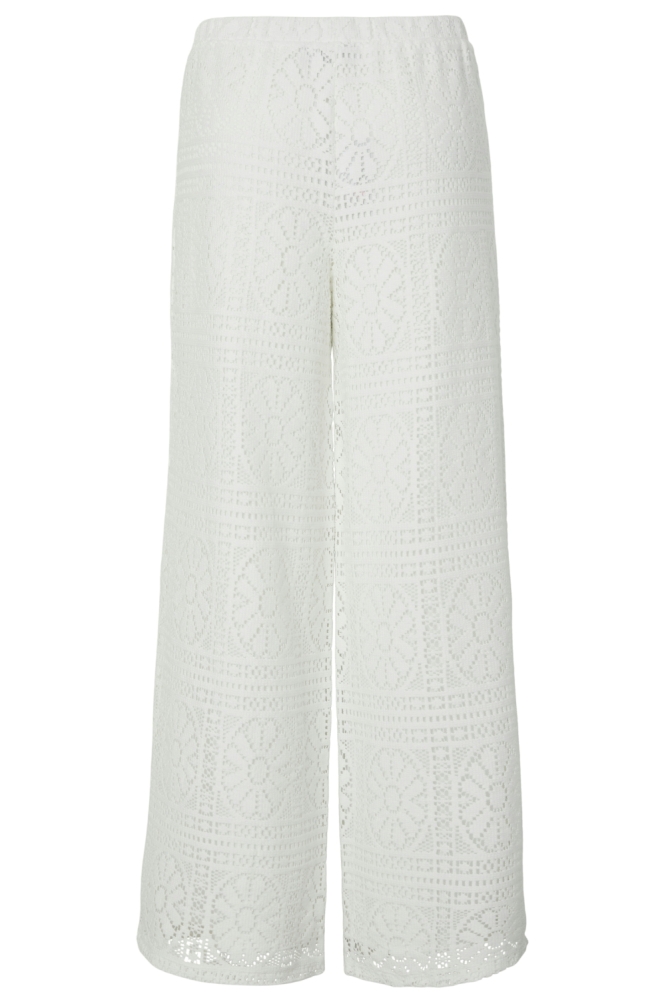 Pieces witte dames broek | Achteraanzicht