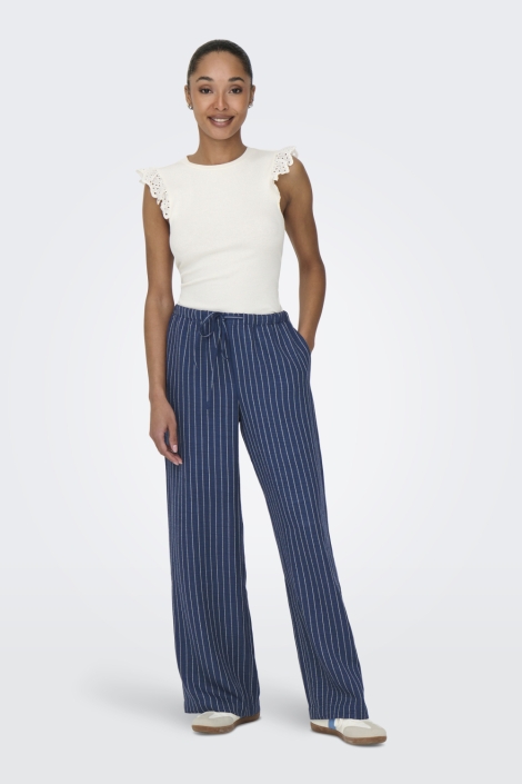 Jacqueline de Yong blauwe dames broek | Model