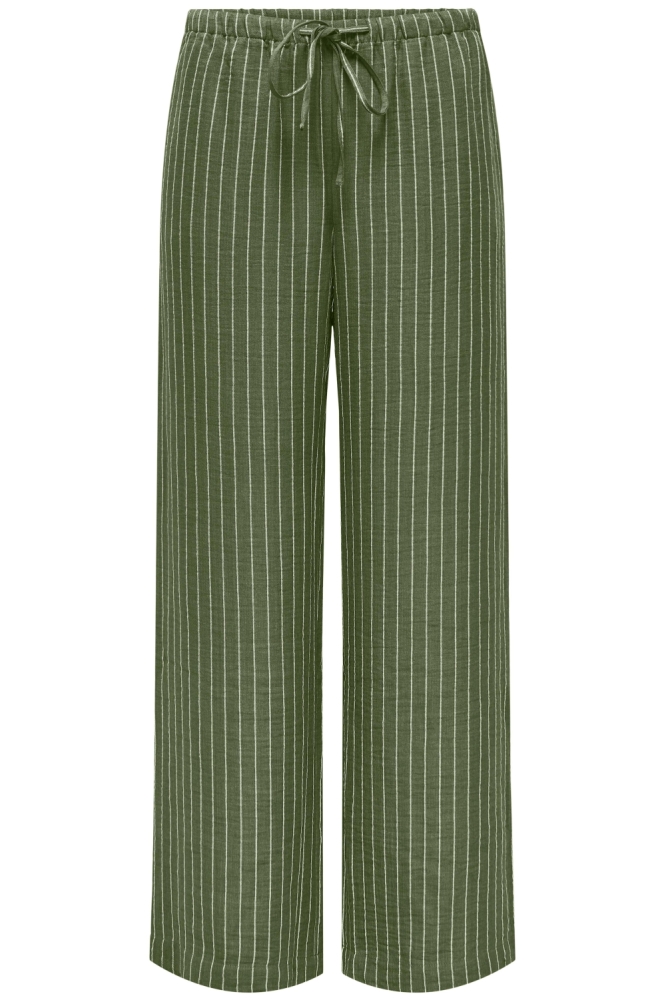 Jacqueline de Yong groene dames broek | Vooraanzicht
