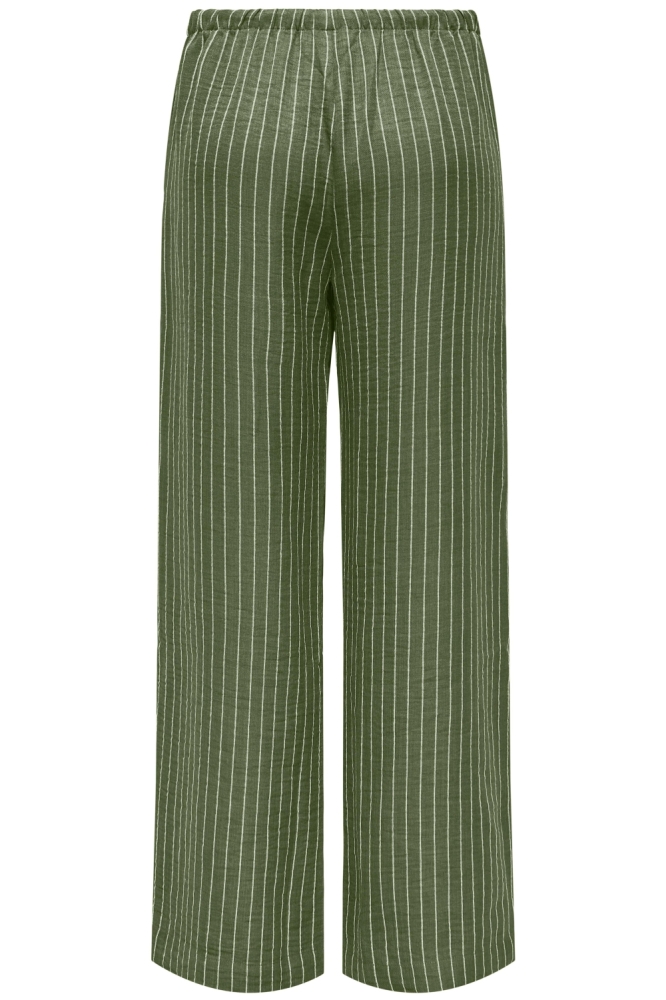 Jacqueline de Yong groene dames broek | Achteraanzicht