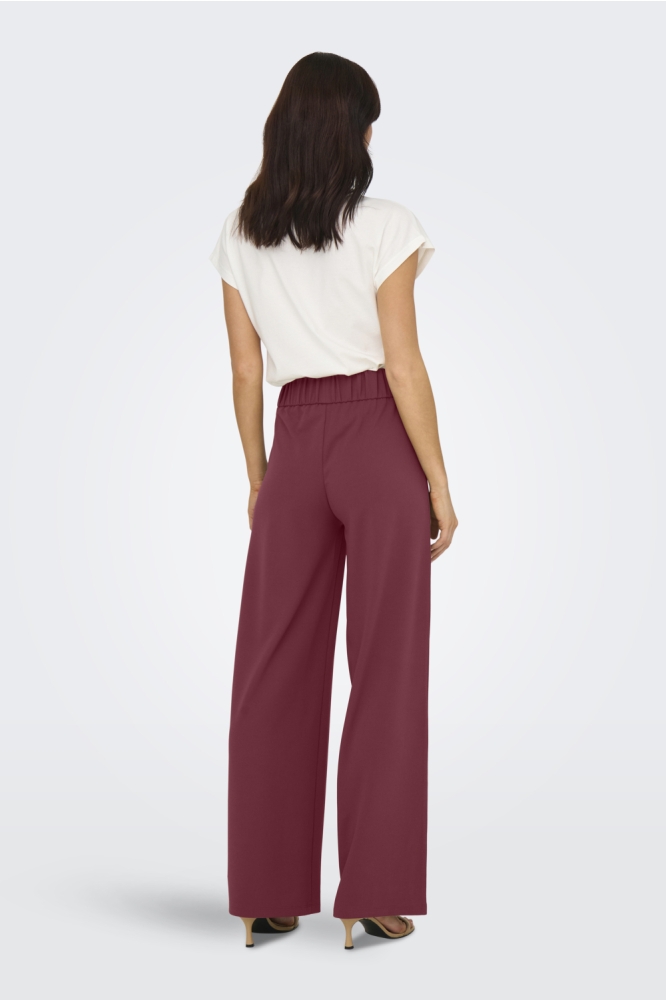 Jacqueline de Yong bordeaux dames broek | Model achteraanzicht