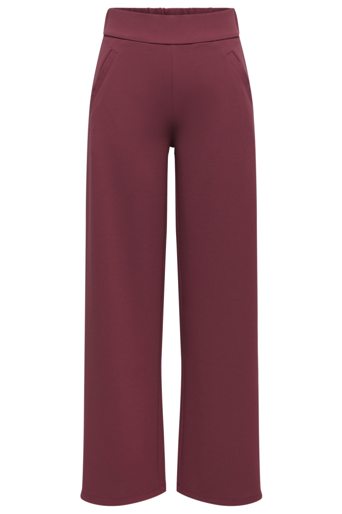 Jacqueline de Yong bordeaux dames broek | Vooraanzicht