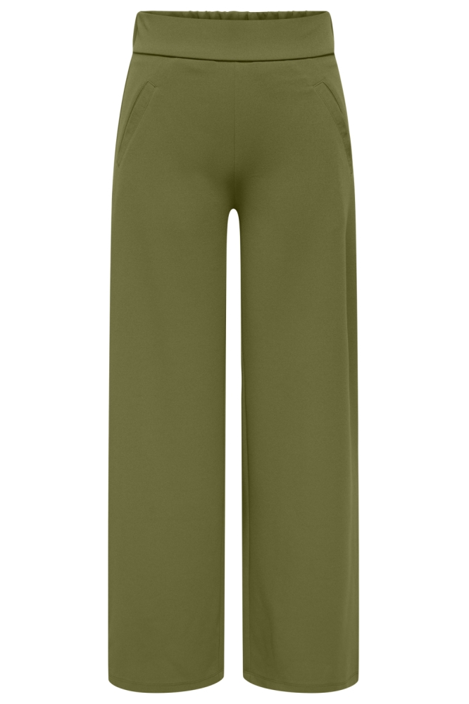 Jacqueline de Yong groene dames broek | Vooraanzicht