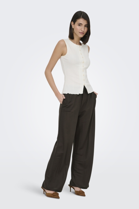 Jacqueline de Yong bruine dames broek | Model