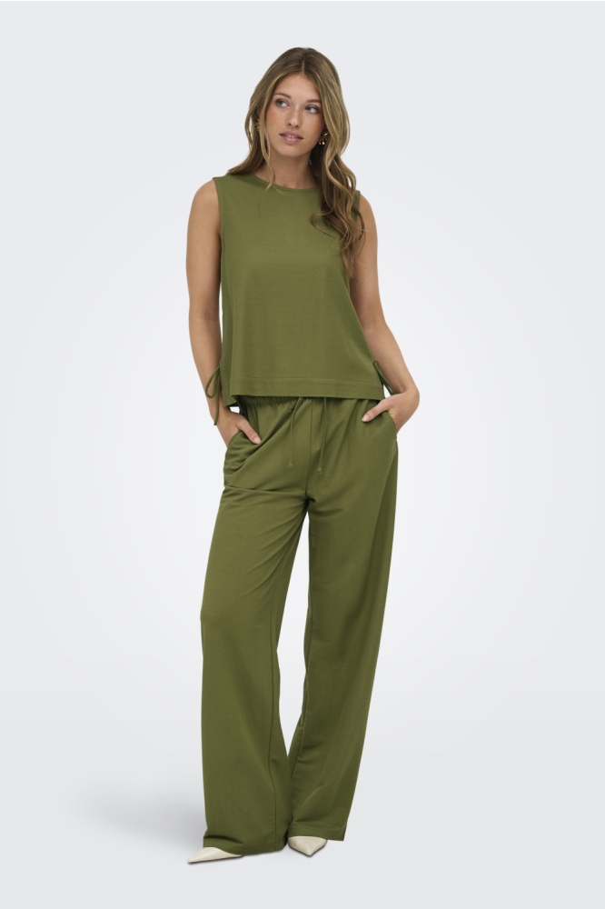 Jacqueline de Yong groene dames broek | Model