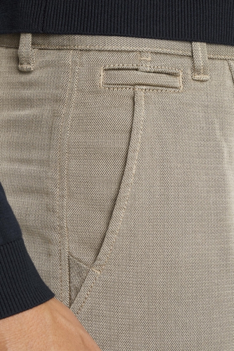Vanguard beige heren broek | Close up