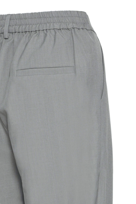 Ichi grijze dames broek | Close up