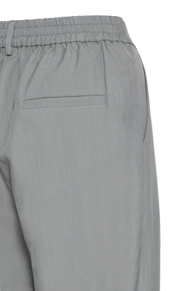 Ichi grijze dames broek | Close up