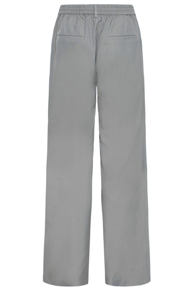 Ichi grijze dames broek | Achteraanzicht