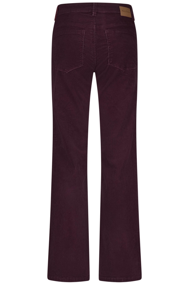 Red Button bordeaux dames broek | Achteraanzicht