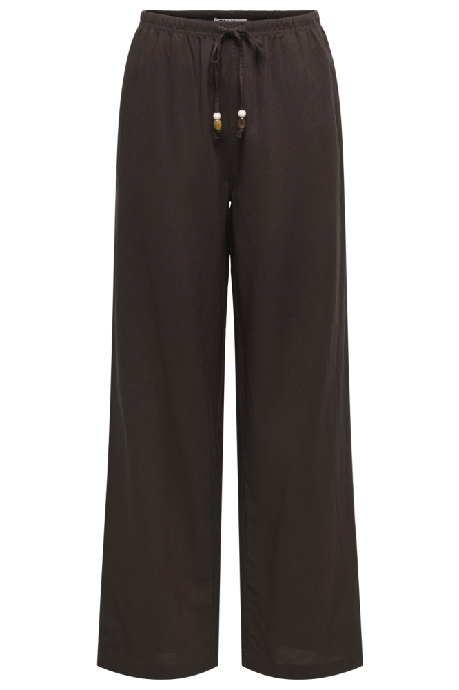 Only bruine dames broek | Vooraanzicht
