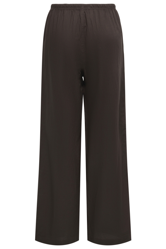 Only bruine dames broek | Achteraanzicht