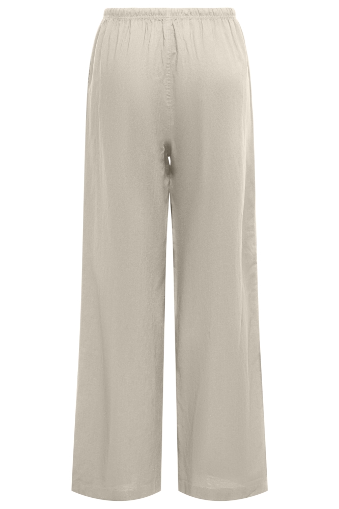 Only beige dames broek | Achteraanzicht