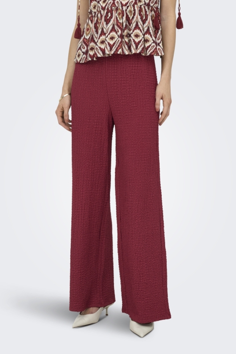 Only rode dames broek | Model vooraanzicht