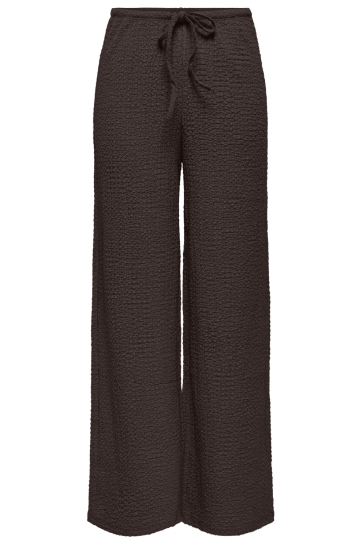 Only Broek ONLERIKKA HW WIDE CRINKLE PANT PNT 15374557 Coffee Bean