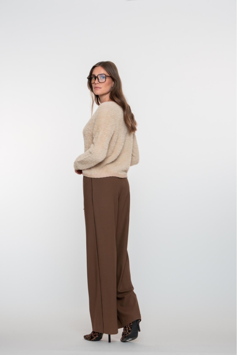 Geisha camel dames broek | Model