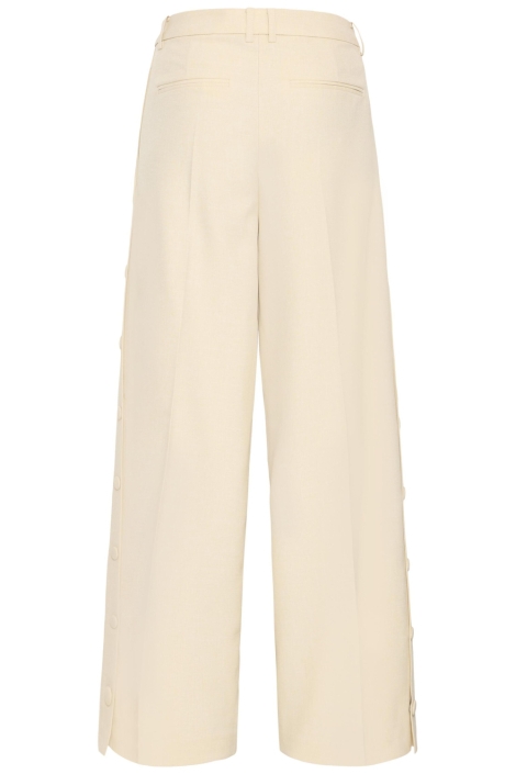 Ichi beige dames broek | Achteraanzicht