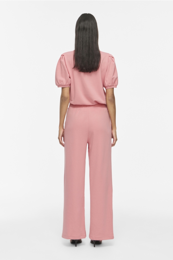Vila roze dames broek | Model achteraanzicht
