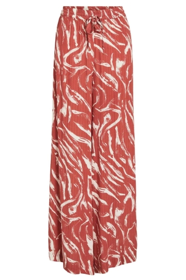 Vila Broek VIMITTIA ZEA HW WIDE PANTS 14115688 BURNT BRICK/BIRCH