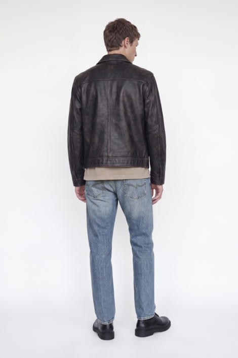 Jack & Jones blauwe heren jeans | Model achteraanzicht
