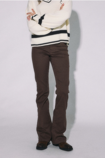 Noisy may Jeans NMSALLIE HW SK FLARED COLOR BOX N 27036629 CHOCOLATE BROWN