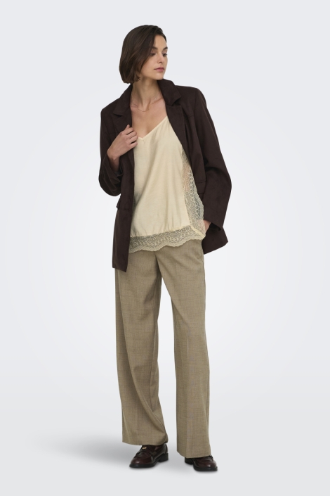 Jacqueline de Yong taupe dames broek | Model