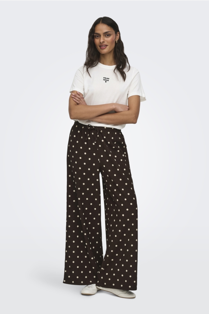 Jacqueline de Yong bruine dames broek | Model