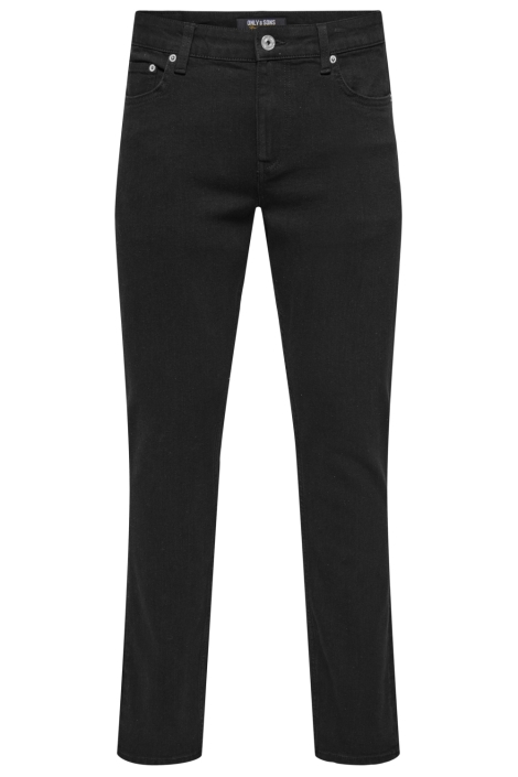 Only & Sons zwarte heren jeans | Vooraanzicht
