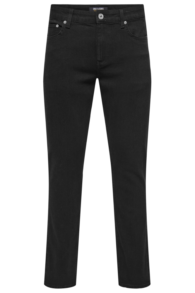 Only & Sons zwarte heren jeans | Vooraanzicht