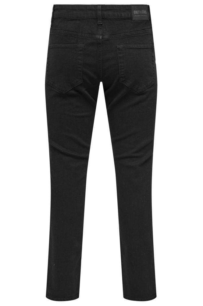 Only & Sons zwarte heren jeans | Achteraanzicht