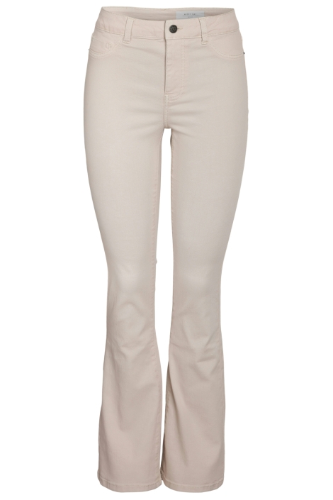 Noisy may beige dames jeans | Vooraanzicht