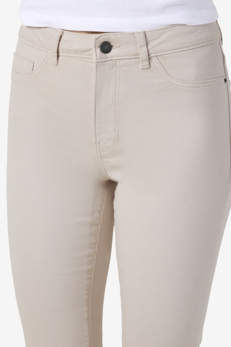 Noisy may beige dames jeans | Close up