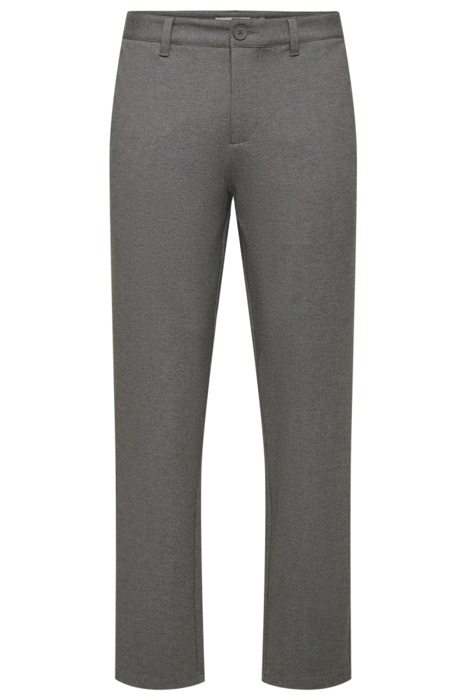 Only & Sons bruine heren broek | Vooraanzicht